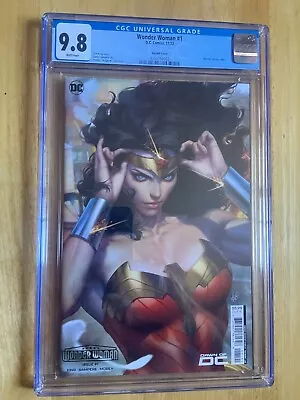 Buy Wonder Woman #1 - Cgc 9.8! Stanley  Artgerm  Lau Variant Cover! • 89.47£