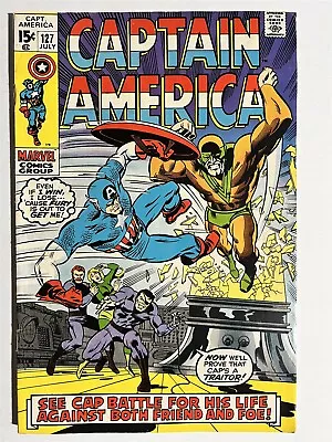 Buy Captain America #127 1970 Bronze Age Marvel Comics • 9.78£