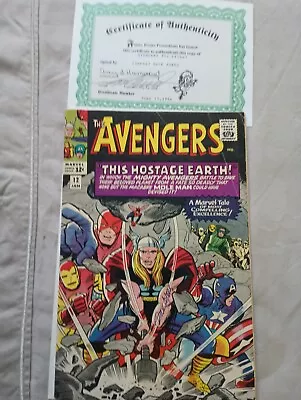 Buy AVENGERS #12 (VGF) Marvel Comics 1964 Signed By Dick Ayers • 381.86£