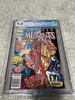 Buy New Mutants #98 CGC 9.0Newsstand Edition 1st Appearance Deadpool • 326.18£