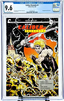 Buy Caliber Presents #1 CGC 9.6 WHITE The Crow James O'Barr 1989 First Appearance • 893.01£