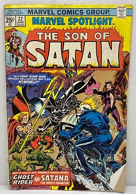 Buy 1975 Marvel Spotlight “The Son Of Satan” #22 JUNE Ghost Rider Satana Bronze Age • 14£
