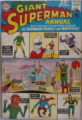 Buy Superman Giant Annual #5 (1962) Fn 6.0  'the Superman Family On Krypton!' • 25£