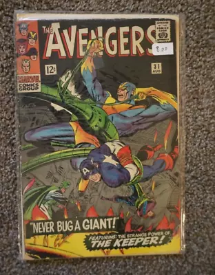 Buy Avengers Comic Issue 31 1966 GD+ Grade • 11.65£
