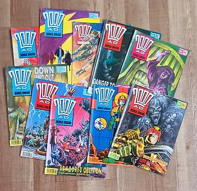 Buy 2000AD Comics Feat. Judge Dredd (vintage) PROG 670-679, 1990 Good Condition • 3£