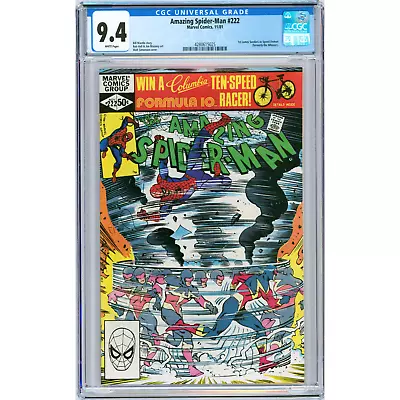 Buy Amazing Spider-Man #222 1981 Marvel CGC 9.4 1st App. Of Speed Demon • 58.25£