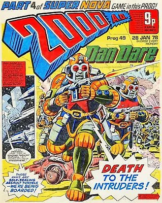 Buy 2000AD Prog 49 Judge Dredd Comic Dave Gibbons Dan Dare 28 1 78 1978 (:a) • 34£
