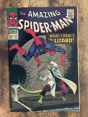 Buy Amazing Spider-Man #44 - GORGEOUS - 2nd App Lizard - Marvel Comics 1967 • 49.70£