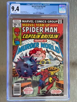 Buy Marvel Team-Up 66 CGC 9.4  Spider-Man Captain Britain 1978 RARE  Pizzazz  Insert • 75.33£