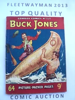 Buy Cowboy Picture Library Comic - 159 - 1955 - Buck Jones - Vgc - Western Fleetway • 3.99£