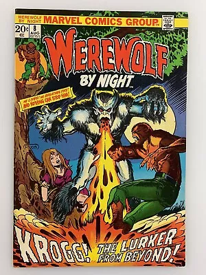 Buy WEREWOLF BY NIGHT #8 Krogg 1st Appearance 1973 MARVEL COMICS Mike Ploog Cover • 23.30£