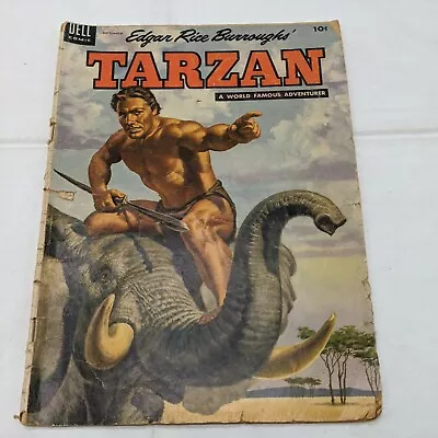 Buy Dell Comics Tarzan A World Famous Adventurer Thr Bolas Of Monga Issue #60 • 9.32£