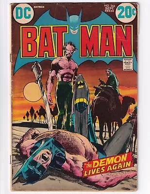 Buy DC Batman #244 Comic Book Neal Adams Classic Cover Talia Kiss 1972 Incomplete Ad • 97.07£
