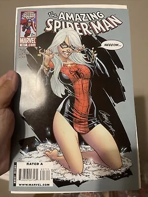 Buy Amazing Spider-man #607 (2009) 1st Print - J Scott Campbell Sexy Black Cat Cover • 132.02£