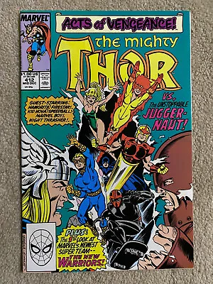 Buy Marvel THE MIGHTY THOR #412 (1989 Featuring The 1st FULL Appearance NEW WARRIORS • 46.59£