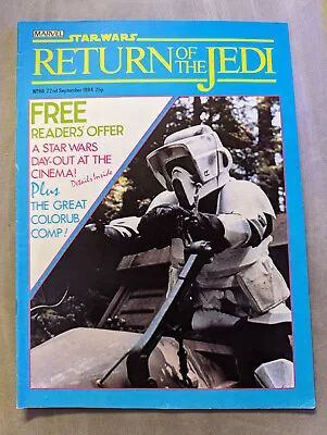 Buy Return Of The Jedi No 66 22nd September 1984, Star Wars Weekly UK Marvel Comic • 7.49£