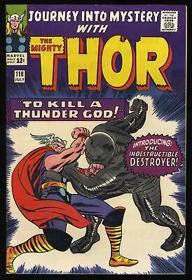 Buy Journey Into Mystery #118 FN/VF 7.0 1st Appearance Destroyer! Marvel 1965 • 140.57£