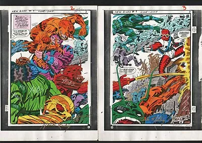 Buy DC COMICS NEW GODS 9 PRODUCTION ART COLORED SIGNED JACK KIRBY A TOLLIN COA Pg2/3 • 893.10£