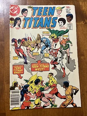 Buy Teen Titans #50 (1977, DC) 1st Teen Titans West! Beast Boy Joins Teen Titans! • 6.17£