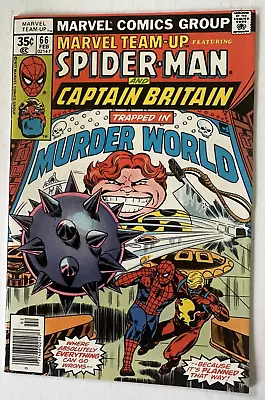 Buy Marvel Team-Up #66 NM 9.4 Off-White Pages (1972) 2nd US App Captain Britain • 31.06£