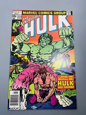 Buy Incredible Hulk #223 NM NEWSSTAND White Pages - The Leader - 1978 1st Print • 11.64£