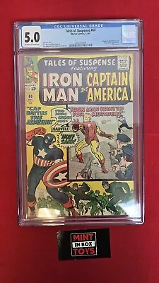 Buy Tales Of Suspense Iron Man Captain America #60  Cgc 5.0 C/ow • 77.66£