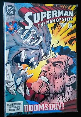 Buy Superman Man Of Steel #19 *CLASSIC SUPES Vs. DOOMSDAY *Key* [NM] 1993 DC COMIC • 7.95£