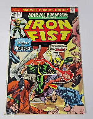 Buy Marvel Premiere #17 1974 [GD/VG] 3rd App Iron Fist 1st Triple Iron Marvel Key • 9.31£