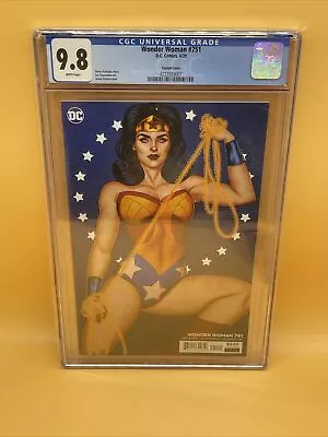 Buy WONDER WOMAN #751 DC COMICS JENNY FRISON Variant Cover 2020 CGC 9.8 • 50.47£