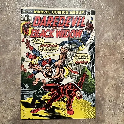 Buy DAREDEVIL 103  1973  1st APP RAMROD AMAZING SPIDERMAN BLACK WIDOW • 9.31£