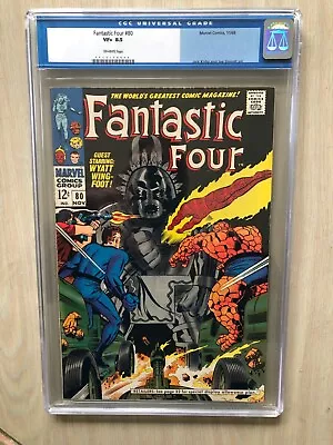 Buy Fantastic Four (Vol 1) #80.  CGC 8.5  Nov 1968 Wyatt Wingfoot • 80£