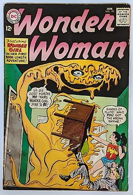 Buy Wonder Woman #151 - Wonder Girl Vs Teenage Monsters! The Glop Steve Trevor 1965 • 23.29£