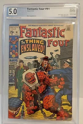 Buy Fantastic Four #91 Pgx 5.0 Skrull Appearance,Stan Lee Jack Kirby MCU Movie! • 46.20£