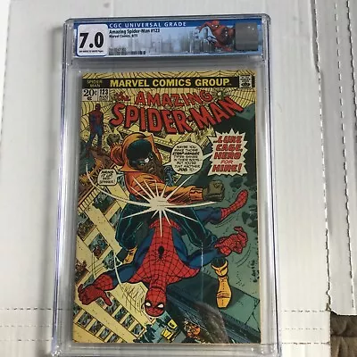 Buy Amazing Spider-Man #123 CGC 7.0 Luke Cage Custom Spidey Label  • 62.12£