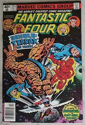 Buy Fantastic Four #211 (1979) - Ist App Terrax The Tamer - Newsstand High Grade • 19.42£