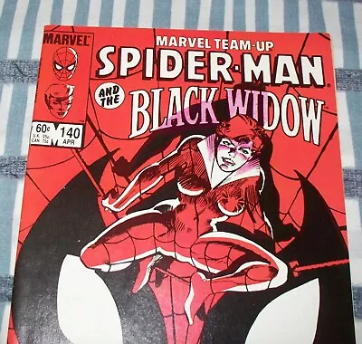 Buy Marvel Team-Up #140 Spider-Man & Black Widow From Apr. 1984 In VF+ (8.5) Con. DM • 12.42£