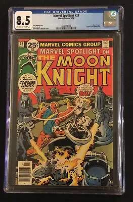 Buy MARVEL SPOTLIGHT #29 Comic Book MOON KNIGHT CGC 8.5 Moon Knight Solo Series 1976 • 77.65£