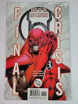 Buy Final Crisis Rage Of The Red Lanterns #1 2008 DC Comics 3rd Print Variant • 27.14£