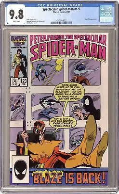 Buy Spectacular Spider-Man Peter Parker #123 CGC 9.8 1987 4385914011 • 68.34£