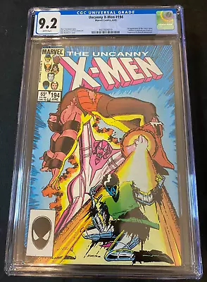 Buy The Uncanny X-Men  #194 1985 CGC 9.2 Newly Graded! • 38.83£