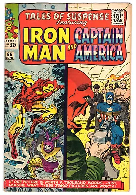 Buy Tales Of Suspense #66 Very Good Minus 3.5 Iron Man Captain America Red Skull • 34.94£