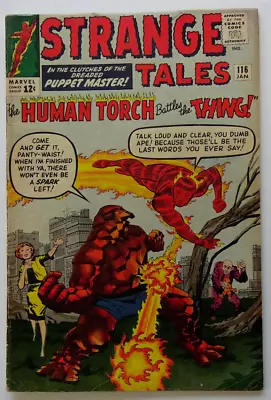 Buy Comic Book- Strange Tales #116. Human Torch/Dr. Strange 1964 • 92.42£