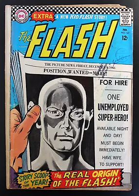 Buy The Flash #167 DC Comics 1967 Origin Of Flash Barry Allen G+ • 7£