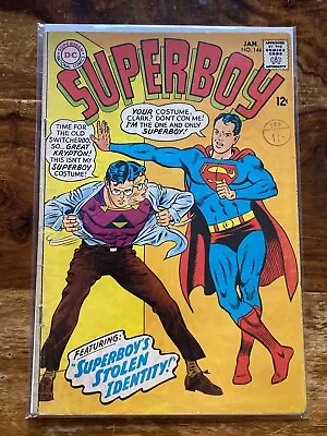 Buy Superboy 144. 1968. “Superboy’s Lost Identity”. Curt Swan Cover Art. VG/FN • 3.99£