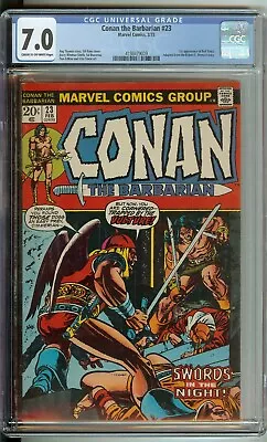 Buy Conan The Barbarian #23 CGC 7.0 Marvel Comic 1973 1st Appearance Red Sonja • 112.61£