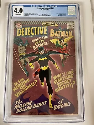 Buy Detective Comics 359 CGC 4.0. Off-White Pages 1st App Of Batgirl Barbara Gordon • 465.97£