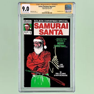 Buy Solson Christmas Special #1 (CGC 9.0) 1986, Signed By Jim Lee, 1st Published Art • 333.94£