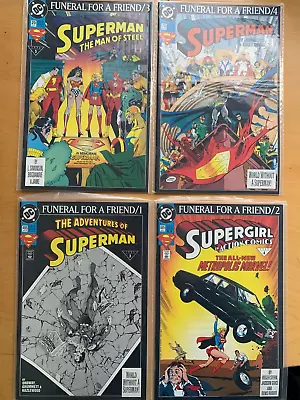 Buy SUPERMAN : FUNERAL FOR A FRIEND, COMPLETE 10 Issue DC 1993 STORY ARC. VFN/VFN+ • 32.99£