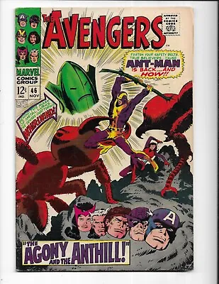 Buy Avengers 46 1967 Marvel Comics VG/F 5.0 1st App Whirlwind Black Widow Hercules • 20.97£