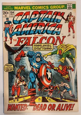 Buy CAPTAIN AMERICA & Falcon #154 -MARVEL COMICS- 1972 - 1st Jack Monroe 5.5 (Fine-) • 10.10£